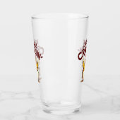 Lass's Get Crackin's Funny Chicken Farm Pun Glas (Links)