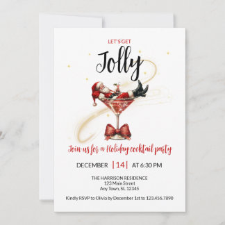 Lass's Get Jolly Holiday Party Einladung