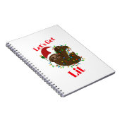 Lass's Get Lit Christmas Sloth Notizblock (Rechte Seite)