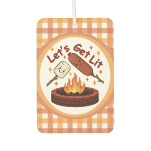 Lass's Get Lit Firepit - Niedlicher Marshmallow & Autolufterfrischer