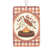 Lass's Get Lit Firepit - Niedlicher Marshmallow &  Autolufterfrischer (Rückseite)