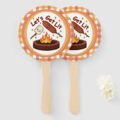 Lass's Get Lit Firepit - Niedlicher Marshmallow & Fächer (Vorne und Hinten)