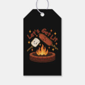 Lass's Get Lit Firepit - Niedlicher Marshmallow &  Geschenkanhänger (Rückseite)