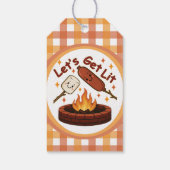 Lass's Get Lit Firepit - Niedlicher Marshmallow & Geschenkanhänger (Rückseite)