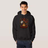 Lass's Get Lit Firepit - Niedlicher Marshmallow &  Hoodie (Vorne ganz)