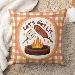 Lass's Get Lit Firepit - Niedlicher Marshmallow &  Kissen