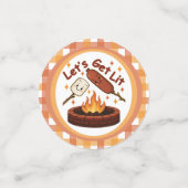 Lass's Get Lit Firepit - Niedlicher Marshmallow & Konfetti (Klein Vorderseite)
