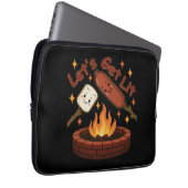 Lass's Get Lit Firepit - Niedlicher Marshmallow & Laptopschutzhülle (Vorne Rechts)
