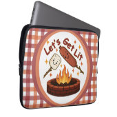 Lass's Get Lit Firepit - Niedlicher Marshmallow & Laptopschutzhülle (Vorne Rechts)