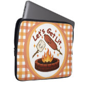 Lass's Get Lit Firepit - Niedlicher Marshmallow & Laptopschutzhülle (Vorne Rechts)