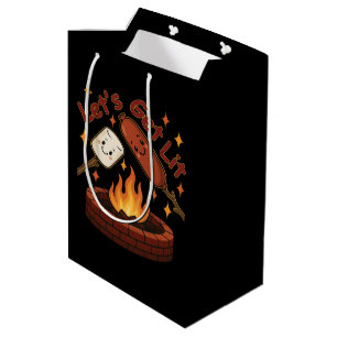 Lass's Get Lit Firepit - Niedlicher Marshmallow & Mittlere Geschenktüte