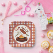 Lass's Get Lit Firepit - Niedlicher Marshmallow &  Pappteller (Party)