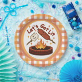 Lass's Get Lit Firepit - Niedlicher Marshmallow & Pappteller (Party)