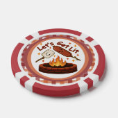 Lass's Get Lit Firepit - Niedlicher Marshmallow &  Pokerchips (Einzeln)