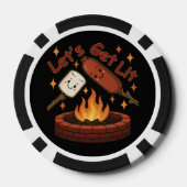Lass's Get Lit Firepit - Niedlicher Marshmallow &  Pokerchips (Rückseite)