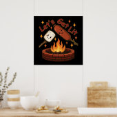 Lass's Get Lit Firepit - Niedlicher Marshmallow & Poster (Küche)