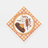 Lass's Get Lit Firepit - Niedlicher Marshmallow & Serviette (Ecke)