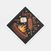 Lass's Get Lit Firepit - Niedlicher Marshmallow & Serviette (Ecke)