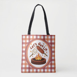 Lass's Get Lit Firepit - Niedlicher Marshmallow & Tasche