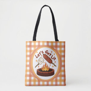 Lass's Get Lit Firepit - Niedlicher Marshmallow & Tasche