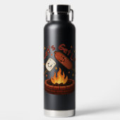 Lass's Get Lit Firepit - Niedlicher Marshmallow & Trinkflasche (Vorderseite)