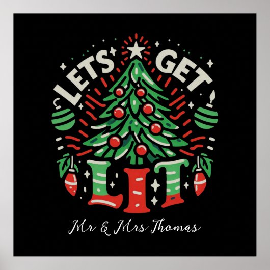Lass's Get Lit Funny and Festive Party Ideas Poster (Vorne)