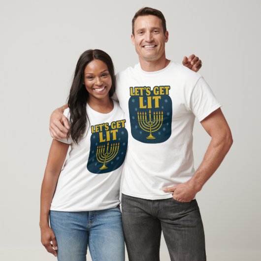 Lass's Get Lit Hanukkah T-Shirt (Unisex)