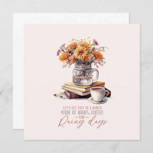 Lass's Get Lost - Bücher, Kaffee & Rain Rustikal (Vorne/Hinten)