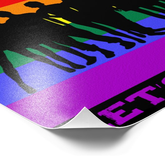 Lass's Get Loud, Lass's Get Proud LGBTQ Pride Fotodruck (Ecke)