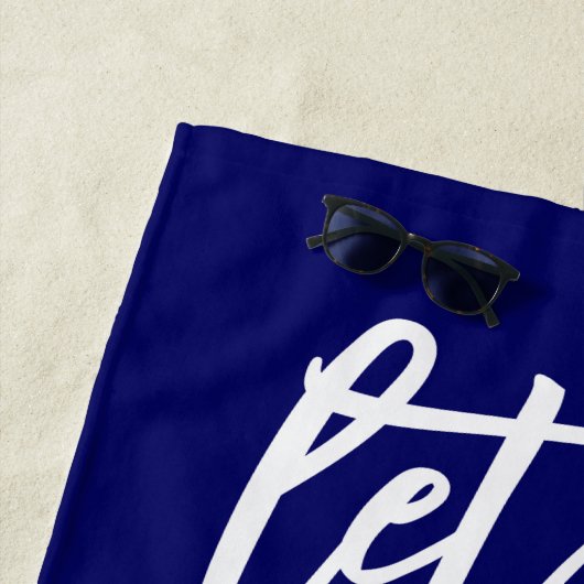 Lass's Get Nauti | Funny Nautical Bachelorette Strandtuch (Beispiel)