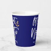 Lass's Get Nauti | Nautischer Junggeselinnen-Absch Pappbecher (Links)