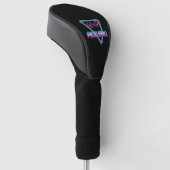Lass's Get Pickleball 80's Retro Golf Headcover (angewinkelt)