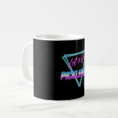 Lass's Get Pickleball 80's Retro Kaffeetasse (Vorderseite Links)