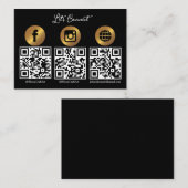 Lass's Get Social | Moderner QR-Code Visitenkarte (Vorne/Hinten)