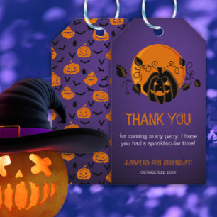 Lass's Get Spooky Halloween Geburtstagsparty Danke Geschenkanhänger