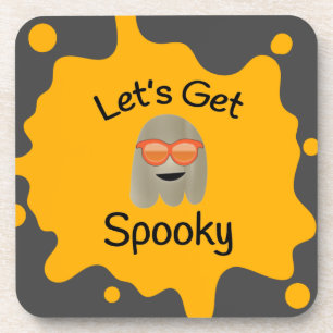 Lass's Get Spooky Hard Plastic Untersetzer