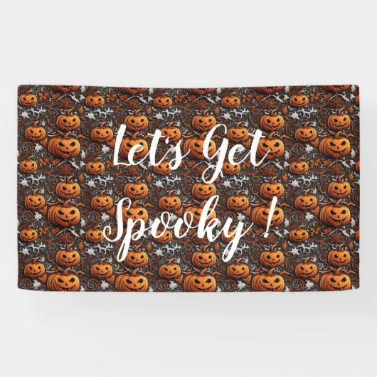 Lass's Get Spooky - Jack-O’-Lantern Halloween Banner (Horizontal)