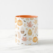 Lass's Get Spooky mit Pumpkins, Blätter & Cupcake Tasse (Zentrum)