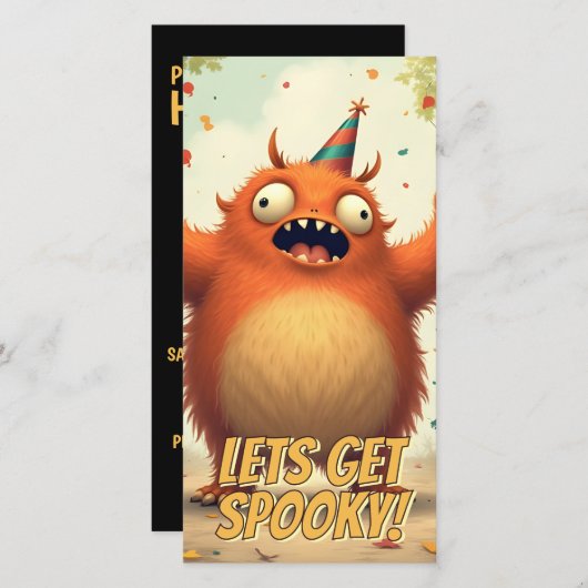 Lass's Get Spooky - Niedlich Monster Party Spaß (Vorne/Hinten)