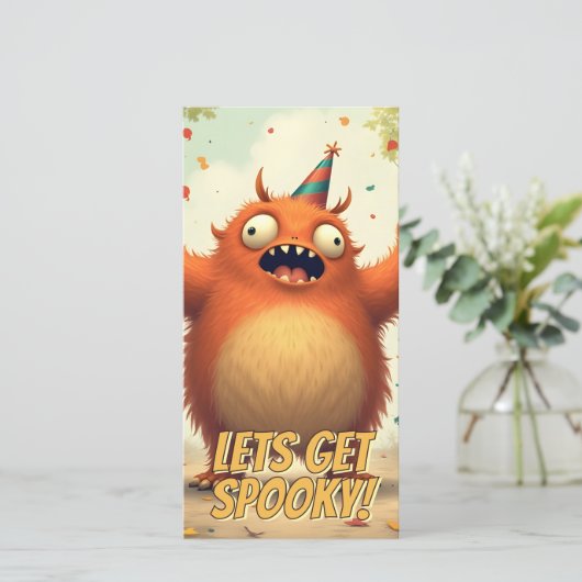 Lass's Get Spooky - Niedlich Monster Party Spaß (Stehend Vorderseite)