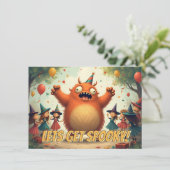Lass's Get Spooky - Niedlich Monster Party Spaß (Stehend Vorderseite)