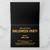 Lass's Get Spooky - Niedlich Monster Party Spaß Karte (Innenseite)