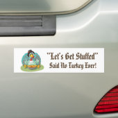 Lass's Get Stuffed Erntedank Holiday Türkei Autoaufkleber (Auf Auto)
