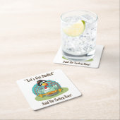 Lass's Get Stuffed Erntedank Holiday Türkei Rechteckiger Pappuntersetzer (Vor Ort)