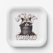 Lass's Get Trashed Pappteller (Vorderseite)