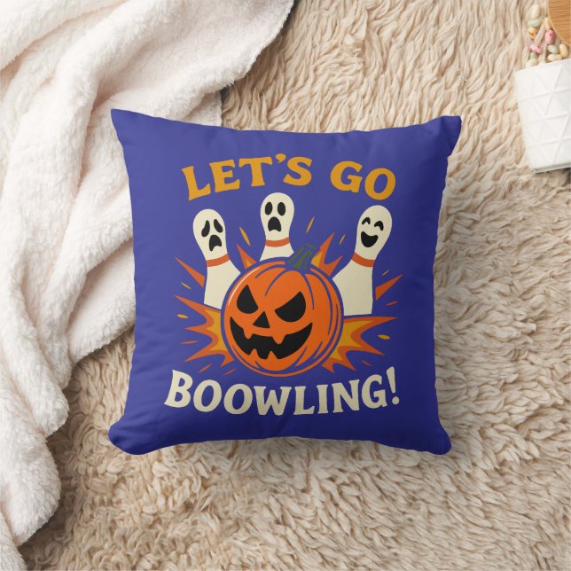 Lass's Go Boo-Wling Funny Halloween Bowling Kissen (Decke)