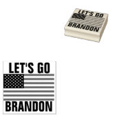 LASS'S GO BRANDON (ANTIBIDEN) RUBBER-BRIEFMARKE GUMMISTEMPEL (Stempel)