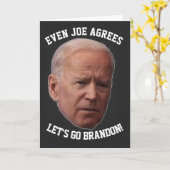 LASS'S GO BRANDON BIDEN VEREINBART BIRTHDAY Card Karte (Gelbe Blume)