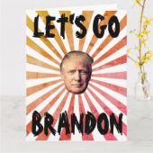 LASS'S GO BRANDON BIG BIRTHDAY CARD KARTE (Gelbe Blume)