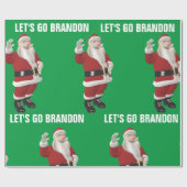 LASS'S GO BRANDON CHRISTMAS SANTA Wrapping Paper Geschenkpapier (Flach)